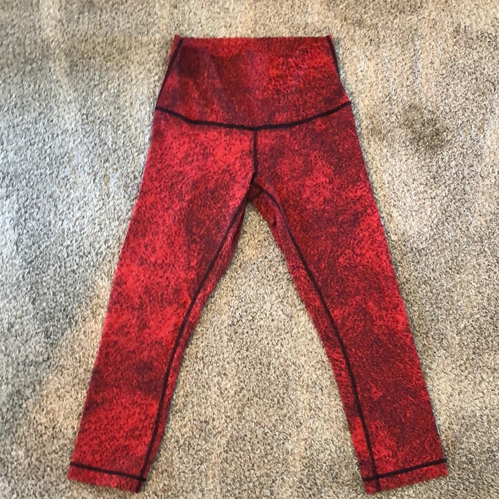 Lululemon Leggings - red - size 8